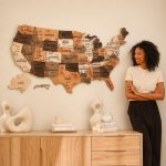 United States Push Pin Travel Map, Wooden USA Wall Art, Anniversary Gift - Image 5