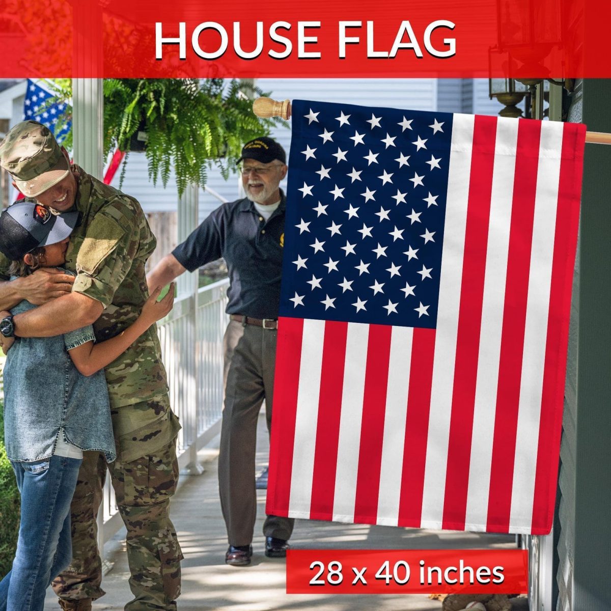 American Flag Garden Flag – Patriotic USA Outdoor Decor - Image 4