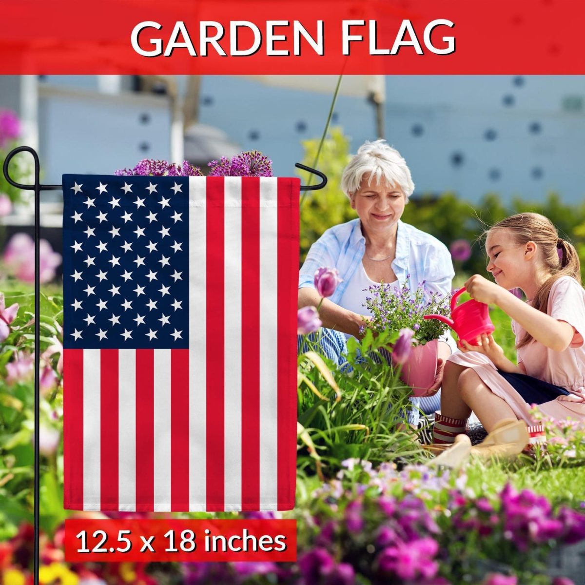 American Flag Garden Flag – Patriotic USA Outdoor Decor - Image 6