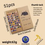 Flags of the United States Push Pins; Set of 51 Metal Pins, Track Your Travels, US State Flag Pins, Includes Washington DC, Thumb Tacks - Image 3