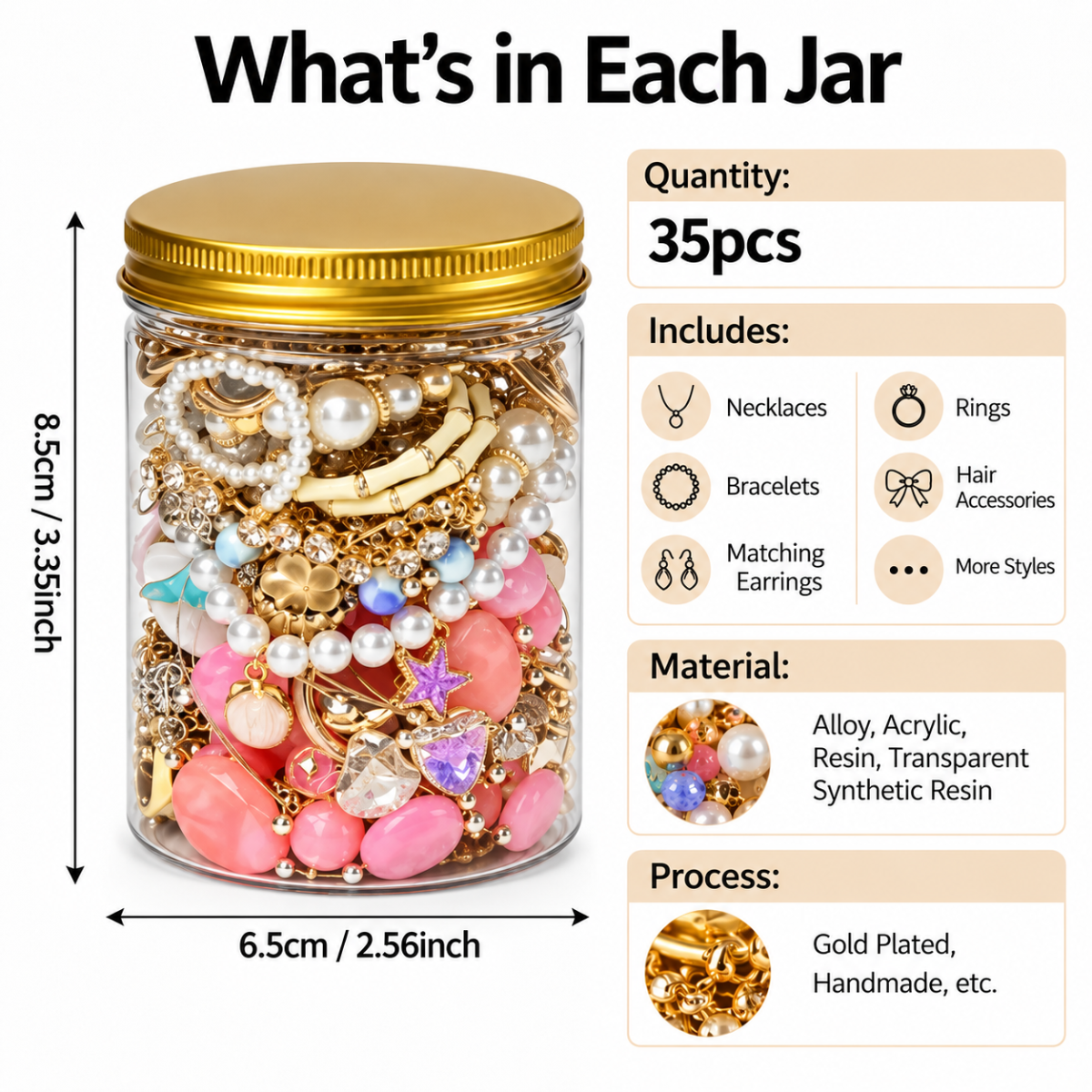 Starfish Surprise Alloy Jewelry Gift Box Women Assorted Earrings Necklace Rings Fashion Jewelry Wholesale - Image 3