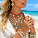 Starfish Surprise Alloy Jewelry Gift Box Women Assorted Earrings Necklace Rings Fashion Jewelry Wholesale - Image 6